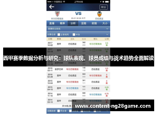 西甲赛季数据分析与研究：球队表现、球员成绩与战术趋势全面解读